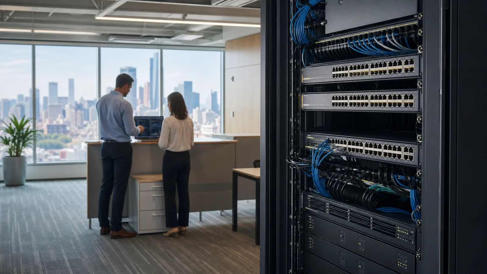 Cannabis Network Services team planning cannabis operations technology around a NYC workflow for Cybersecurity MSP NYC — Cannabis Technology Operations